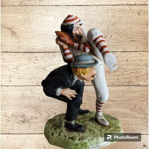 Vintage Norman Rockwell “100th Year of Baseball” Figurine NR-16 1974